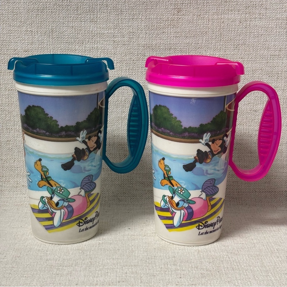 Lot (2) Disney Parks Rapid Fill Cup Mugs